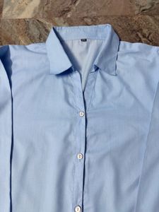 Office Light Blue Shirt for Girls