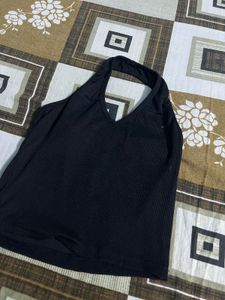 black halter neck top