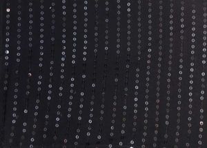 Elegant Black Sequin Saree