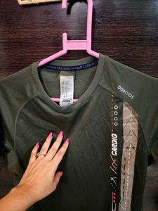 Olive Green Sports T-Shirt