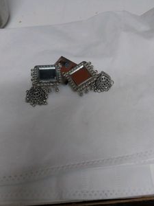 Oxidized Mirror Earing