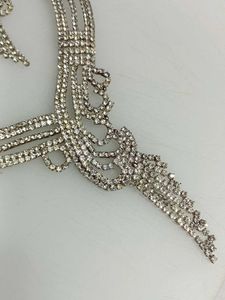 Rhinestone Necklace &amp; Earring Set