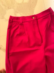 Vintage Fuchsia Pink Wide Leg Trousers