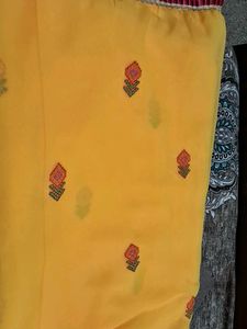Embroidery  work  saree