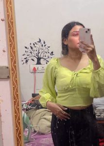 Green Tie-Front Top