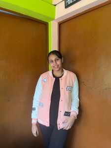 Pink &amp; White Varsity Jacket