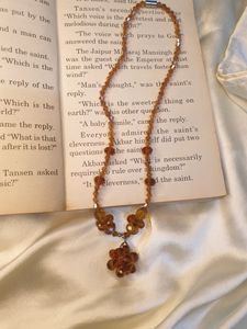 Orange Crystal Necklace