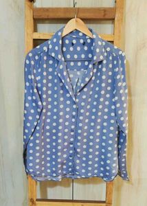 Crey Printed Shirt Size-36-M