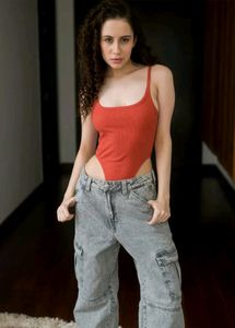 Sleeveless High Cut Sexy Orange Bodysuit Top