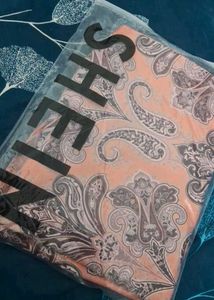 SHEIN Orange Paisley Print Top