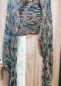 Crushed Cotton Multicolour Dupatta