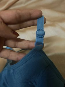 Blue Padded Bra - Size 34-B