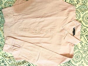 Striped Cropped Shirt