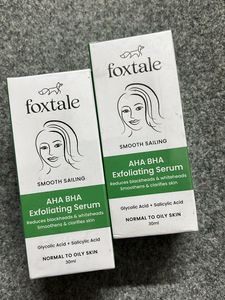 Foxtale Aha Bha Exfoliating Serum Pack 2