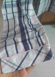 Casual Blue &amp; Pink Checkered Shirt – Lightweight