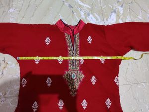 Pakistani Red Wine Colour Kurta
