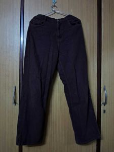 COFFEE BROWN STRAIGHT LEG JEANS