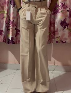Beige korean baggy Pants
