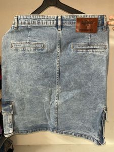Denim Short Skirt