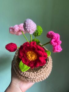 Crochet Flower Pot