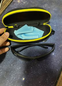 Black Sporty Sunglasses by Spykar