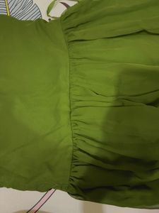Green Heavy Worked Kurta!