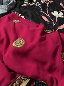 Elegant Pink Saree