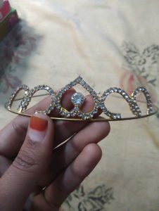 Gold Rhinestone Tiara