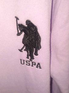 Lilac U.S. Polo Assn. Zip-Up Hoodie