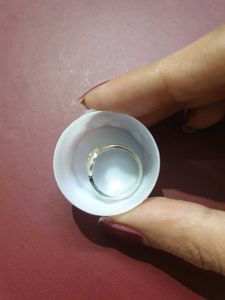 Elegant pure silver ring