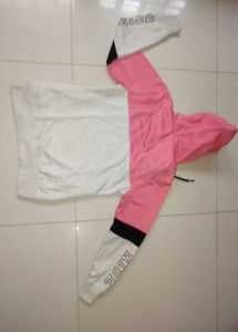 Pink &amp; White &#39;RISE&#39; Hoodie