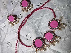 Pink &amp; Pearl Jewelry Set