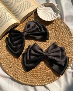 Tripple Layer Satin Bow clip