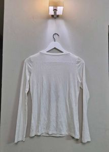 White Body Hugging Top