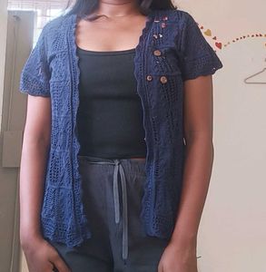 Crochet Knit Cardigan