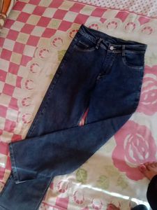 Dark Blue Stright Fited Denim Jeans