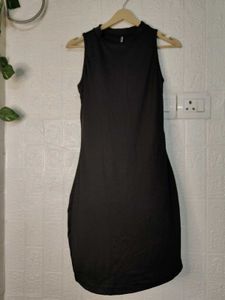 Black Ribbed Dress