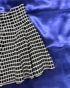 Chic Grid Pattern Mini Skirt