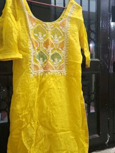Embroidered Yellow Top