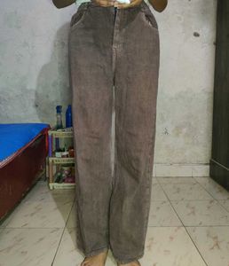 Brown Wide Leg Jeans