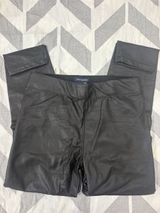 Black Faux Leather Leggings