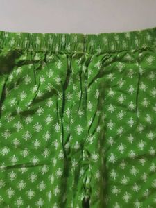 Green Printed Kurta Set