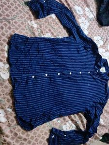 WROGN Striped Blue Shirt