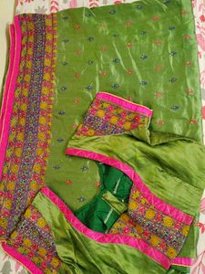 Worked Saree