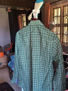 Men's Green Checkered Shirt
