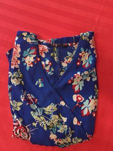 ONLY Floral Print Wrap Top