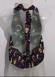 Sun &amp; Moon Halter purple Top