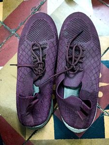 Burgundy Sneakers