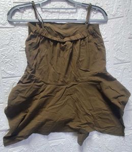 Olive Stripe Tank Top
