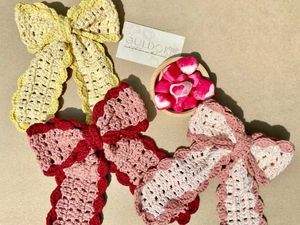 Crochet Hair Bows 🎀✨